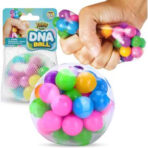The Original YoYa Toys DNA Ball - Fidget Toy Stress Ball - Colorful Soft Squishy - Mental Stimulation, Clarity & Focus Tool - Fun for Any Age