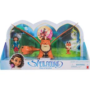 Spellbound, Ellian 3.5-inch Doll, Deluxe Gryphon & Cub Collectible Action Figures Pack, from The Netflix Movie, Kids Toys for Girls & Boys Ages 6+