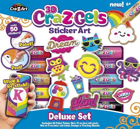 Cra-Z-Art CRA-Z-Gels 3D Deluxe Set DIY Sticker Kit in Saudi Arabia