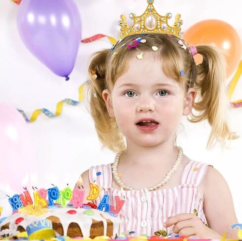 Gold Crown Cake Topper, 6 Pieces Happy Birthday Cake Toppers, Princess Crown Cake Decorations, Mini Crowns for Flower Arrangements, Birthday, Wedding, Party Decor (Gold-Ⅰ, 6) in Saudi Arabia