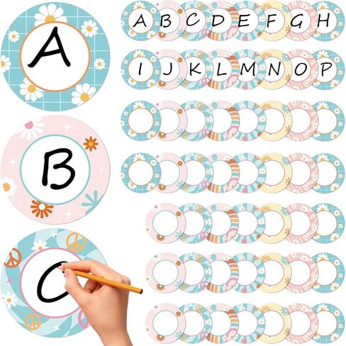 chiazllta 56Pcs Numbers Magnetic Accents Round Whiteboard Magnets Cutouts for Classroom Eucalyptus Blank Magnetic Numbers for Bulletin Board Dry Erasable Magnets for School Office Home Labels Supplies in Saudi Arabia