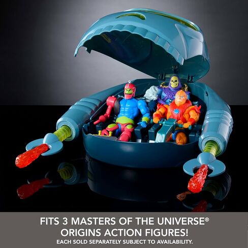 Masters of the Universe Origins Collector Vehicle Playset with Grip & Claw Accessories, Toy Car Fits 3 Motu 5.5-inch Action Figures in Saudi Arabia