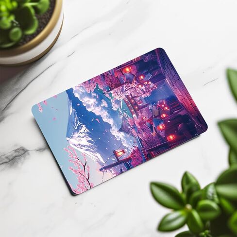 4 Pcs Credit Card Skin Sticker Japanese Scenery Debit Card Cover for Transportation Payment Bank Key Card Protection Removable No Bubble Waterproof Slim 3.34 x 2.12inch in Saudi Arabia