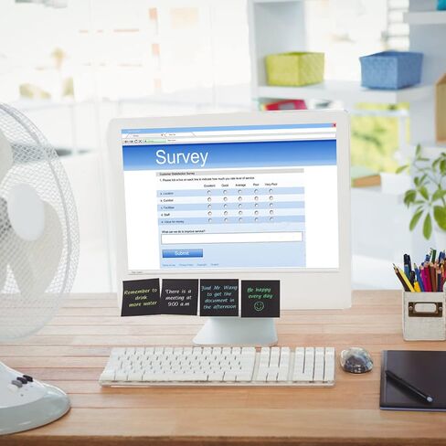 32 حزمة ملاحظات لاصقة سوداء 3 × 3 بوصة ملاحظات لاصقة سوداء 50 ورقة/وسادة ملاحظات سهلة النشر للمكتب والمدرسة والمنزل in Kuwait