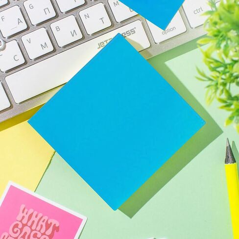 Post-it Notes 3x3 in, 6 Sticky Note Pads, 600 Sheets Mini Pad, Easy to Reposition Super self-Adhesive Sticky Notes, Fit for Books and Paper, School Supplies and Office Supplies in Saudi Arabia