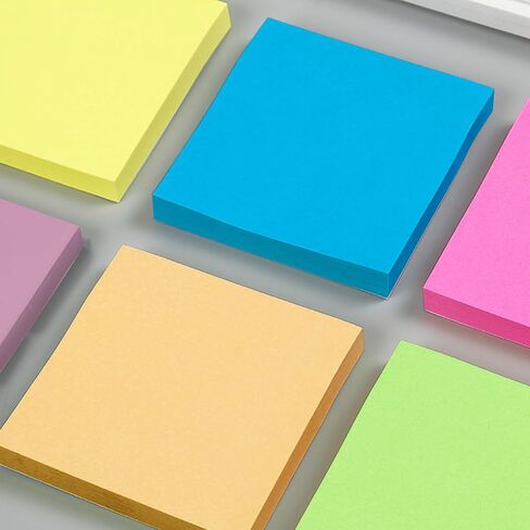 Post-it Notes 3x3 in, 6 Sticky Note Pads, 600 Sheets Mini Pad, Easy to Reposition Super self-Adhesive Sticky Notes, Fit for Books and Paper, School Supplies and Office Supplies in Saudi Arabia
