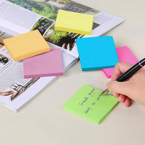 Post-it Notes 3x3 in, 6 Sticky Note Pads, 600 Sheets Mini Pad, Easy to Reposition Super self-Adhesive Sticky Notes, Fit for Books and Paper, School Supplies and Office Supplies in Saudi Arabia