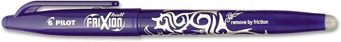 Pilot, FriXion Ball Erasable & Refillable Gel Ink Pens, Fine Point 0.7 mm, Pack of 12, Black in Saudi Arabia