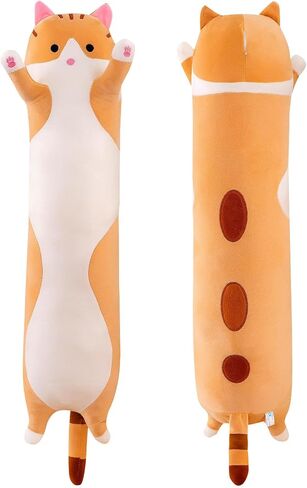 Cat Plushies, Kitten Stuffed Animals, Cute Cat Long Body Pillows,Plush Pillow Doll Toy Gifts for Kids or Girl in Saudi Arabia