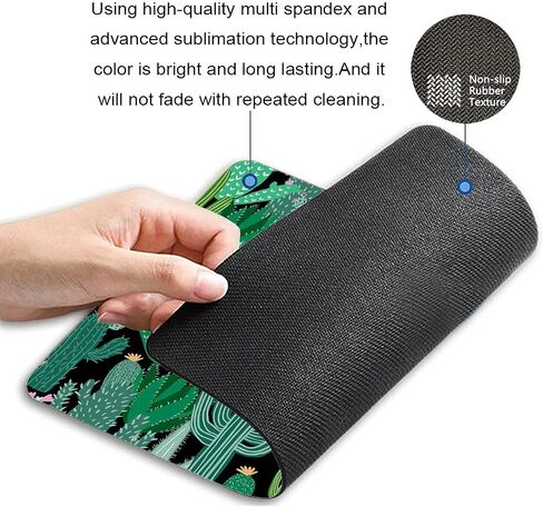 Mouse Pad Cacti Green Mousepad Cactus Office Decor for Women Men Desk Accessories Funny Floral Mousepad Gift for Coworker Boss 7.9 x 9.5 x 0.12inch in Kuwait