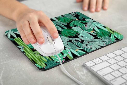 Mouse Pad Cacti Green Mousepad Cactus Office Decor for Women Men Desk Accessories Funny Floral Mousepad Gift for Coworker Boss 7.9 x 9.5 x 0.12inch in Kuwait