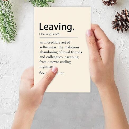 Naughty Leaving Card for Him Her, Happy Farewell Card for Him Her, Humor Going Away Gifts for Coworker Colleagues, Unique Leaving Gift Ideas for Work Bestie，New Job Card in Kuwait
