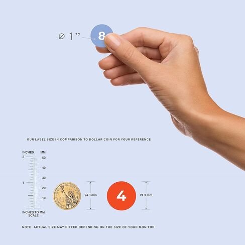 ملصقات easykart 2400 قطعة من ملصقات الأرقام المتتالية 48 ورقة 1-100 ملصقات ملونة مربعة 1 بوصة ملصقات أرقام فينيل ذاتية اللصق للمدرسة، المكتب، الفصل الدراسي، المخزون، التخزين، الصناديق، 6 ألوان in Kuwait