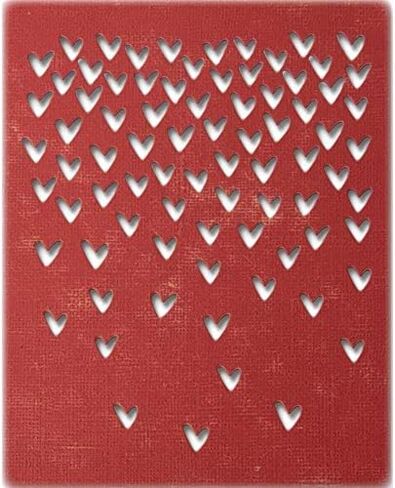 Tim Holtz Sizzix Heartbeat and Falling Hearts Thinlits، مجموعة من مجموعتين من القوالب، مثالية للحب والصداقة والتفكير فيك وبطاقات عيد الحب والوسائط المختلطة والتهاني والمزيد (664415، 664416) in Saudi Arabia