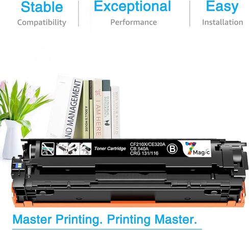 7Magic Compatible Toner Cartridge Replacement for HP 131X CF210X 131A CF210A HP Laserjet Pro 200 Color MFP M276nw M251nw M251n M276n Printer CF211A CF212A CF213A (Black Cyan Yellow Magenta, 4-Pack) in Saudi Arabia