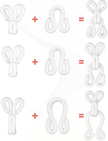 60 Pairs Sewing Hook and Eye Closure Covered Hooks and Eye White Fabric Hook & Eye Closures Fabric Closures Hooks for Clothing Bra Coats Skirt Wraps Jackets Leather DIY Craft(3 Sizes) in Saudi Arabia