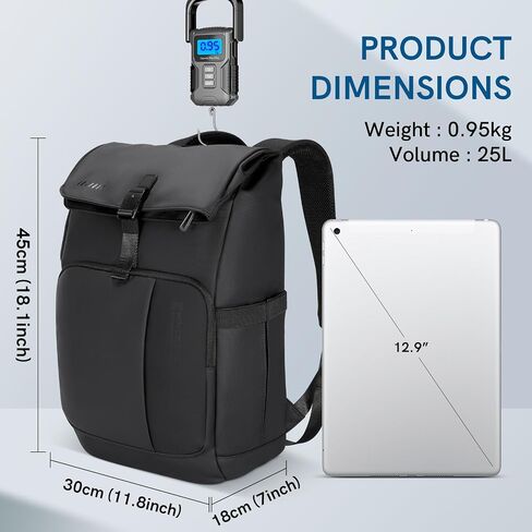 Kingsons Travel Backpack for Men Women，15.6 Inch Anti Theft Laptop Backpack Flight Approved, Large Capacity Water Resistant Computer Backpacks for Weekender Business Hiking in Saudi Arabia