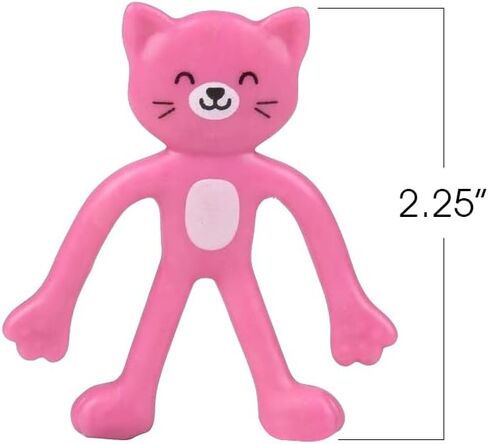 ArtCreativity Mini Bendable Cat Assortment, Set of 48 Flexible Bendable Figures in Assorted Colors, Birthday Party Favors for Boys & Girls, Stress Relief Fidget Toys, Goody Bag Fillers for Kids in Saudi Arabia