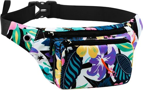 KAMO Fanny Pack, Waist Bag Sling Backpack Water Resistant Durable Polyester Small Waist Bag in Kuwait