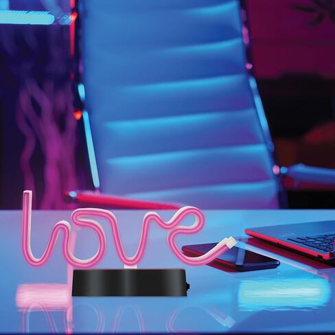 Neon Desktop Roller Skate LED Light, 3AA Battery Powered, Festive Design, Gift for Holiday, Battery Operated Neon Light, Room Decor, Birthday Gift for Kids/Adult, Neon Effect Desk lamp in Saudi Arabia
