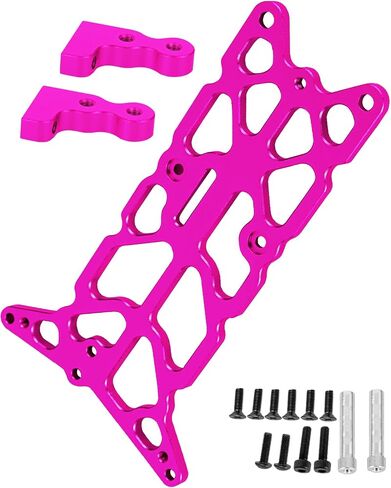 جزء ترقية الهيكل العلوي RC لـ 1/10 Rustler 2WD/VXL، Bandit 2WD/VXL، هيكل علوي من سبائك الألومنيوم يقفز لأعلى، وردي in Kuwait