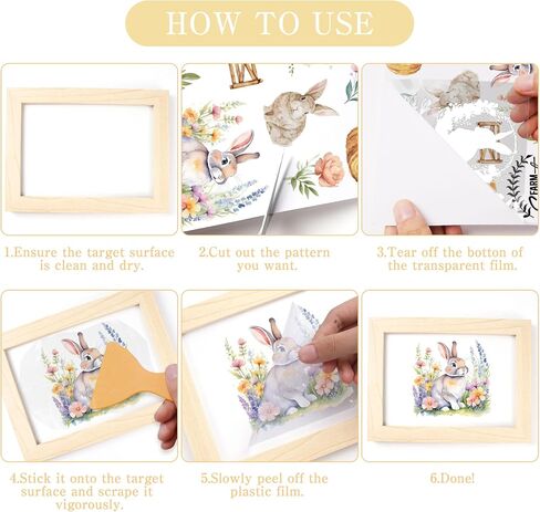 Rub on Transfers for Crafts Furnitures Stickers: 12 Pcs Farmland Animal Rub on Transfer for Crafts Decals Cow Pig Rooster Sheep Rub on Transfer Stickers for Furniture Crafts DIY Home Decor in Saudi Arabia