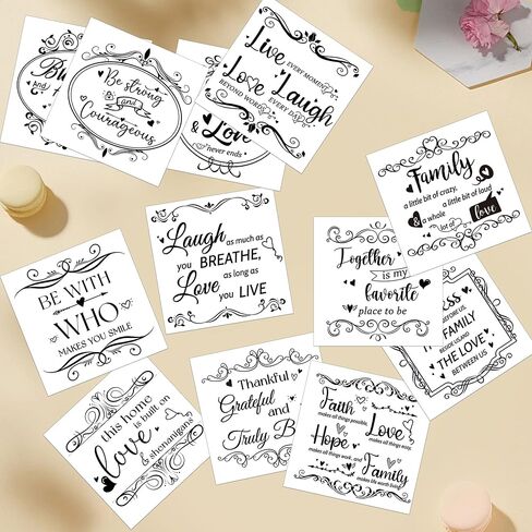 Rub on Transfers for Crafts Furnitures Stickers: 12 Pcs Farmland Animal Rub on Transfer for Crafts Decals Cow Pig Rooster Sheep Rub on Transfer Stickers for Furniture Crafts DIY Home Decor in Kuwait