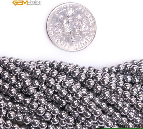 GEM-insid 3 مللي متر متعدد الألوان الهيماتيت غير المغناطيسي الأحجار الكريمة فضفاض الخرز حجر الطاقة المستديرة الخرز لصنع المجوهرات 15" in Kuwait