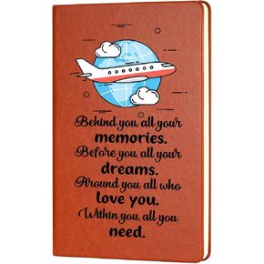Airplane Gift Pilot Gift Leather Notebook Always Remember You’re Braver Than You Believe Journal Notebook Flight Crew Gift Pilot To Be Gift Graduation Gift (behind you)