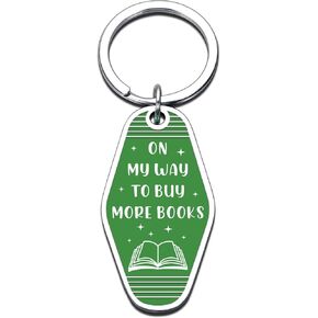 Funny Book Lovers Gifts Book Accessories Keychain, Bookish Gifts, Booktok Gifts, Birthday Christmas Gifts for Book Lovers Bookworm Book Nerd Librarian Readers, Reading Accessories for Book Lovers