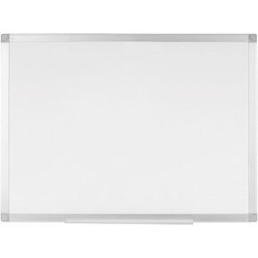 Mastervision Ayda Magnetic Porcelain Dry Erase White Board, 18" x 24", Aluminum Frame, Wall Mounting Kit