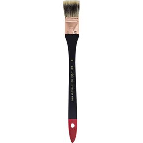 Silver Brush Limited 5401-50 Silver Atelier Badger/Synthetic Blend Mottler Flat Brush, Size 50, Extra Long Handle in Kuwait