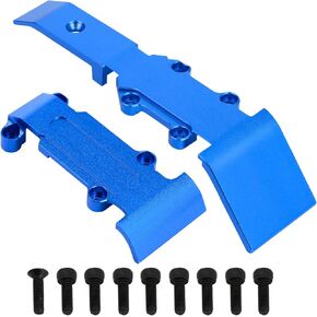 RC Aluminum Front & Rear Skid Plate Skidplate Set #7037 Compatible with 1/16 Traxxas E-Revo 71054 VXL Slash 4WD 70054 Summit 72054