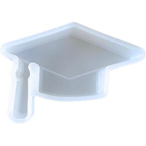 Graduation Cap Freshie Silicone Mold 2.5 x 3.75 x 0.8" Class of Graduate High School College Hat Gift Scented Aroma Beads Supplies Resin, Car Candles, Soap Oven Safe Bake Heat Resistant to 400 F