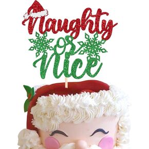 24 Pack Merry Christmas Cupcake Toppers Glitter Candy Sleigh Christmas Hat Tree HOHOHO Cupcake Picks Merry Christmas Theme Happy New Year Holiday Party Cake Decorations Supplies