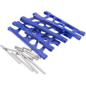 4Pcs Aluminum Front & Rear Suspension A-Arms Replacement of 3655 for Traxxas 1/10 Slash 4x4 4WD RC Car Upgrade Parts Hop Ups