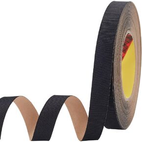 MAYJOYDIY Self-Adhesive Black Grosgrain Ribbon 25 Yards 0.86inch Polyester Solid Grosgrain Ribbon Roll for DIY Hair Accessories Sewing Gift Package Wrapping Crafts