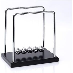Newton Pendulum Ball Square Large Newton Pool of Desktop Decompression Toy＆Energy-Saving Physical Model