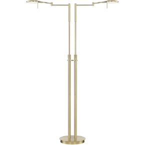 425810208 Dessau Turbo 40 inch 10 watt Satin Brass Floor Lamp Portable Light