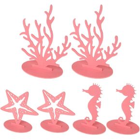 20 Pcs Mermaid Birthday Decorations Felt Table Centerpiece,Under The Sea Party Decorations Supplies for Ocean Theme, Little Mermaid Birthday Party Baby Shower