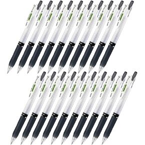 Zebra sarasa Mark on Gel ink 0.4mm ballpoint pens ink color (Black) pack of 20