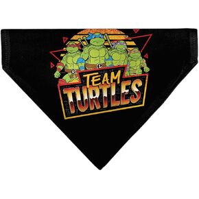 Teenage Mutant Ninja Turtles Pet Bandana Teenage Mutant Ninja Turtles Team Turtles Pose Black Red Slip On Collar Bandana Only