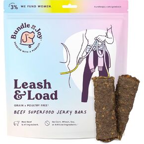 Dog Treats Jerky Snack Bars, Variety 3-5 oz Bags, Puppy & Dog Training Treats, Natural Superfood Grain Free Dog Treat, Real Salmon, Chicken, Beef, Superfoods, Corn & Soy Free