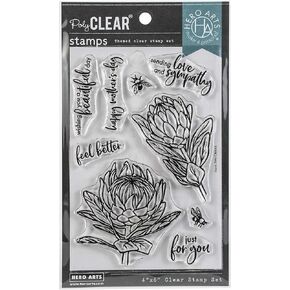 Hero Arts Clear STMP FLW, Protea Flowers