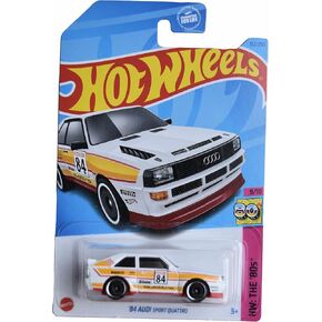 Hot Wheels '84 Audi Sport Quattro, HW The '80s 9/10 [White/Yellow] 152/250