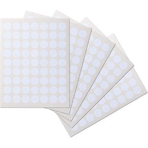 Waterproof Essential Oil Labels, 315 Circles, 1 Inch Diameter, Oil Proof, Highly Durable Blank Stickers
