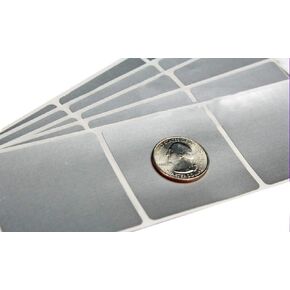 Scratch Off Sticker 2 inch Silver Square Labels for DIY Make Your Own Lottery Raffle Ticket Games 250 Pack My Scratch Offs