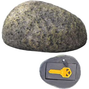 Hide a Key Outside Rock Decorative Key Hiders Holder Lockbox Containers For House Spare Keys Cabinet Outdoor secret Compartment items Safe Storage Indoor Yard Garden Geocaching