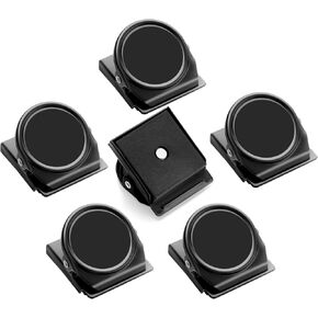 Grtard Magnetic Clips 12 Pack Refrigerator Magnets Whiteboard Magnets Clips, Magnetic Metal Clips, Fridge Magnets Scratch Free Perfect for Note List Photo Displays Home School Office Uses(Colorful)