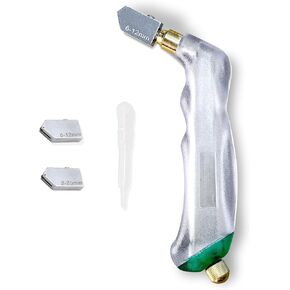 youkzuan Glass Cutter Pistol Grip 2mm-20mm, Professional Ergonomic Carbide Tungsten Glass Cutters Tools, Oil Feed Style Glass Scoring Tool for Tiles, Mosaic, Mirror, Windows